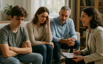 What are common issues addressed in family counselling?